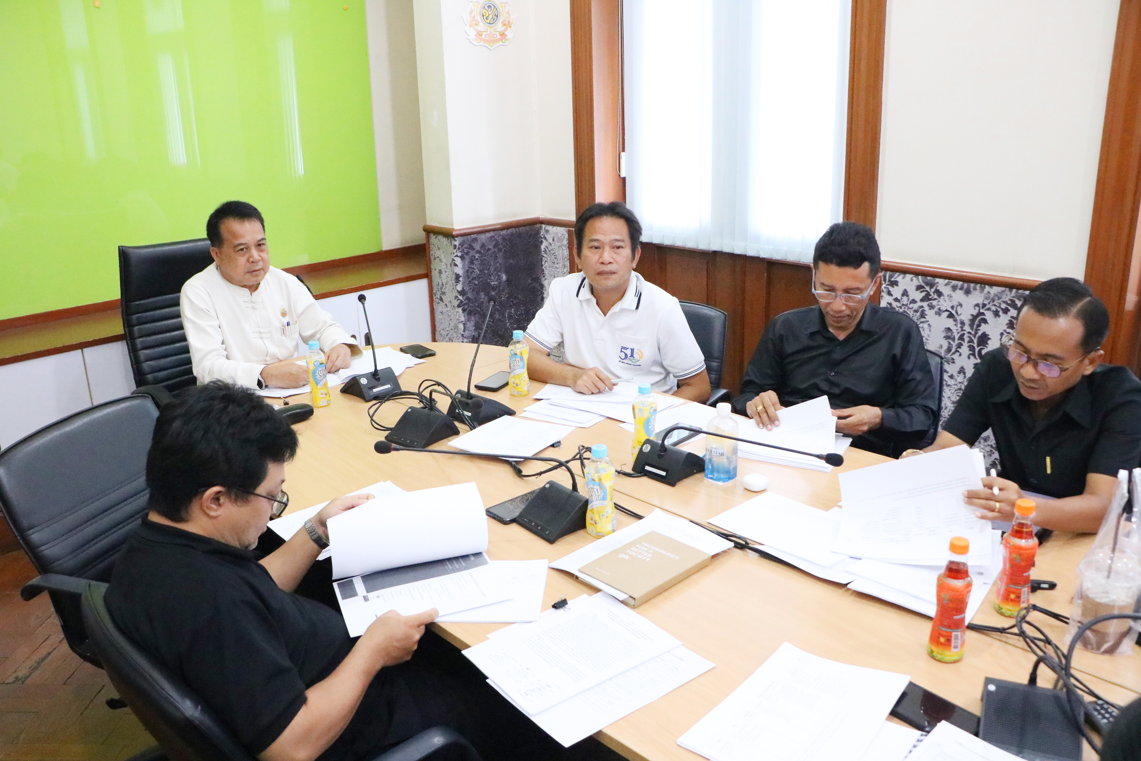 title - ส.ป.ก. ประชุมคณะกรรมการดำเนินงานจ้างควบคุมงานก่อสร้าง
